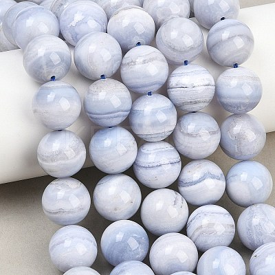 Natural Blue Lace Agate Beads Strands G-D106-A01-14mm-AB-1