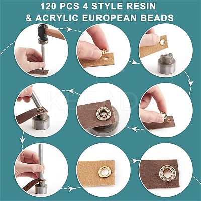 300 Sets 3 Colors Brass Rhinestone Grommet Eyelet Findings DIY-NB0007-68-1