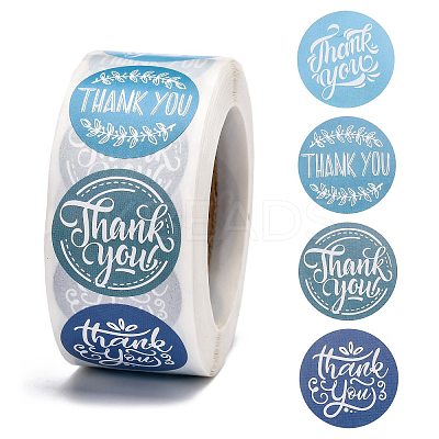 1 Inch Thank You Stickers LS-DIY-G013-A10-1