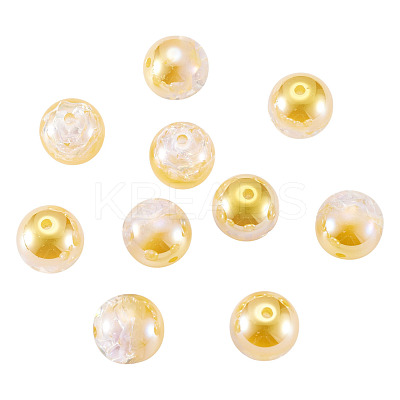 10Pcs Resin Beads PACR-TA0001-33F-1