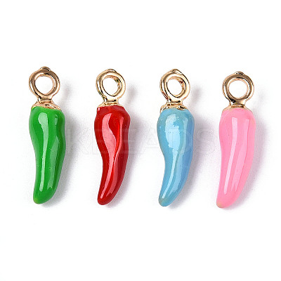 Alloy Enamel Pendants FIND-Z084-02G-1