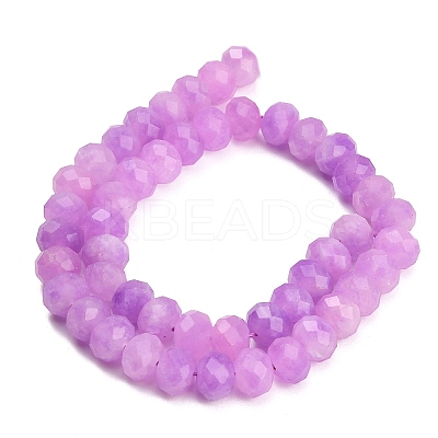 Faceted Dyed Natural White Jade Beads Strands GG-CBAE966-01B-S-1