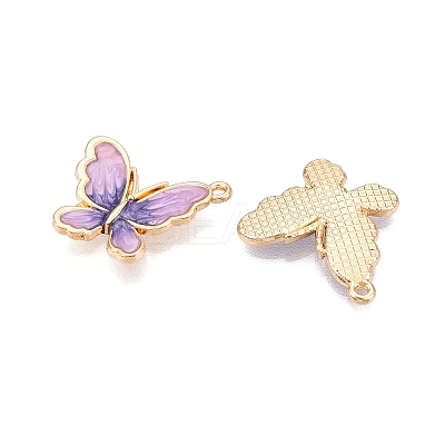 Rack Plating Alloy Enamel Pendants ENAM-N056-364KCG-03-1