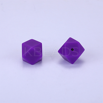 Hexagonal Silicone Focal Beads SI-JX0020A-06-1