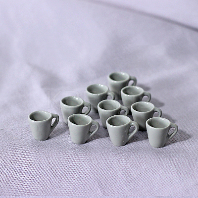 Resin Miniature Teacup Ornaments BOTT-PW0001-179G-1