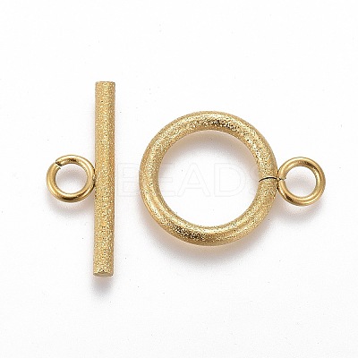 Ion Plating(IP) 304 Stainless Steel Toggle Clasps LS-X-STAS-P248-03G-1