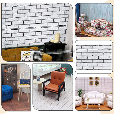 PVC Wallpaper Mini Model DIY-WH0671-396B-1