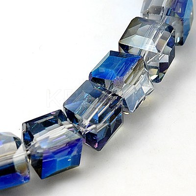 Electorplated Glass Beads EGLA-E006-3N-1