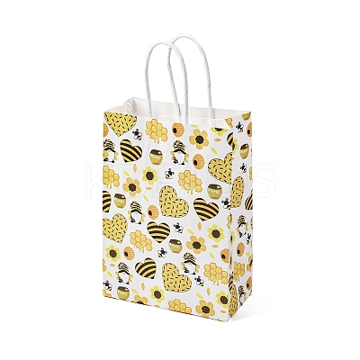 Bees Theme Rectangle Paper Bags LS-CARB-F012-02D-1