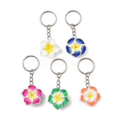 Polymer Clay Pendant Keychains KEYC-JKC01376-1