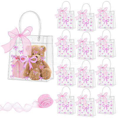 30Pcs PVC Tote Bags with Handles ABAG-PB0001-01-1