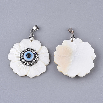 Freshwater Shell Pendants SHEL-T015-03-1