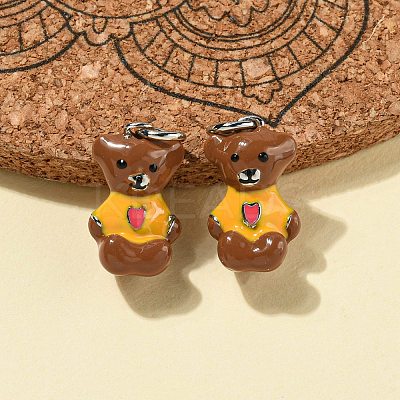 Rack Plating Brass Enamel Charms KK-S366-02P-1