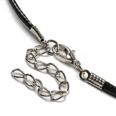 Waxed Cord Necklaces NJEW-P310-06P-1