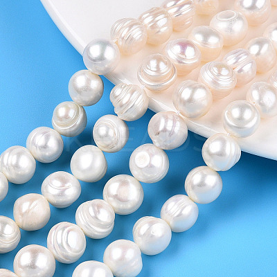 Natural Cultured Freshwater Pearl Beads Strands PEAR-N013-10F-1