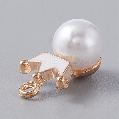 Resin Imitation Pearl Pendants FIND-TAC0002-041C-1