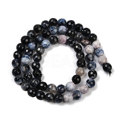 Natural Fire Crackle Agate Beads Strands G-C082-A01-29-1