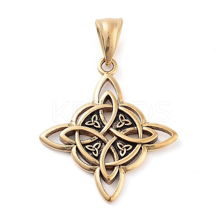 Ion Plating(IP) 304 Stainless Steel Pendants STAS-R225-11AG-1