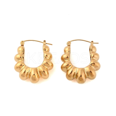 Ion Plating(IP) 304 Stainless Steel Stud Earrings for Women EJEW-N055-22G-1