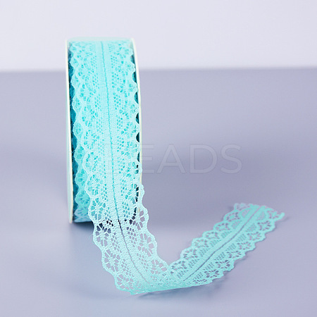 25 Yards Flat Cotton Lace Trims LS-SENE-PW0017-02H-1