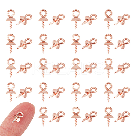 50Pcs 304 Stainless Steel Screw Eye Pin Peg Bails STAS-UN0054-51-1