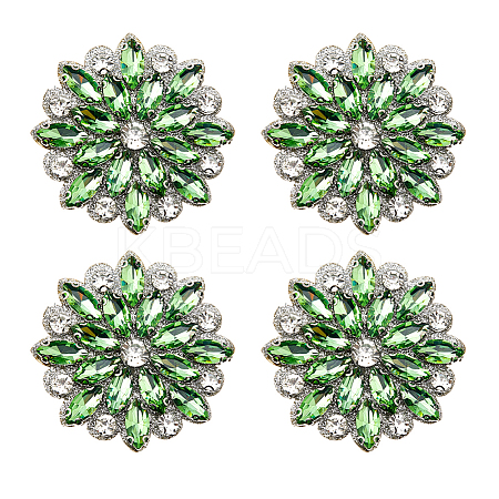 4Pcs Paillette and Rhinestone Accessories FIND-FH0012-19B-1