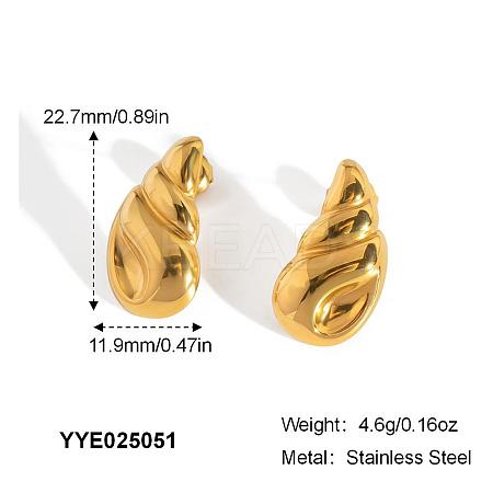 Fashionable Stainless Steel Stud Earrings XS8397-2-1