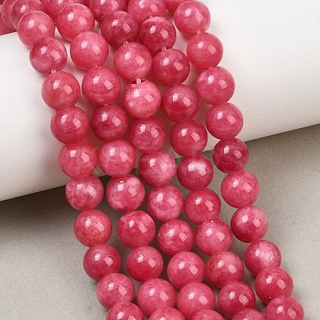 Dyed Natural White Jade Beads Strands GG-CBAD029-A10-8mm-1
