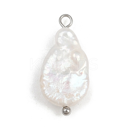 Natural Freshwater Pearl Keshi Pearl Pendants STAS-D378-06B-P-1