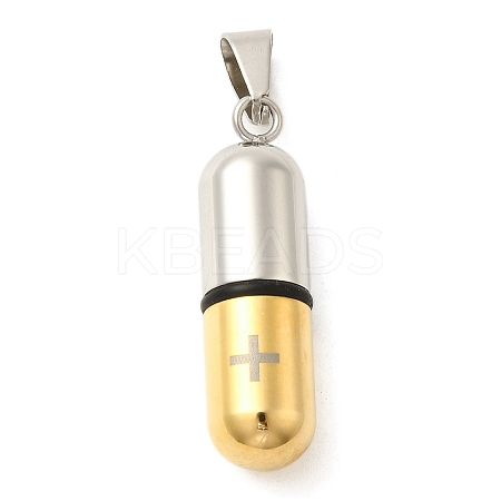 Ion Plating(IP) 304 Stainless Steel Pendants STAS-D110-46GP-1