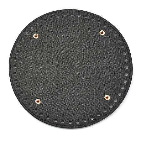 PU Leather Flat Round Bottom X-FIND-P001-03A-01-1