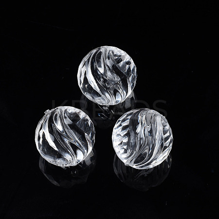 Transparent Acrylic Beads TACR-N009-34-1