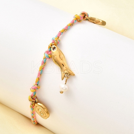 Ocean Series 304 Stainless Steel Bracelets BJEW-K237-16A-G-1