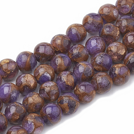 Natural Chalcedony Beads Strands G-S333-10mm-014A-1