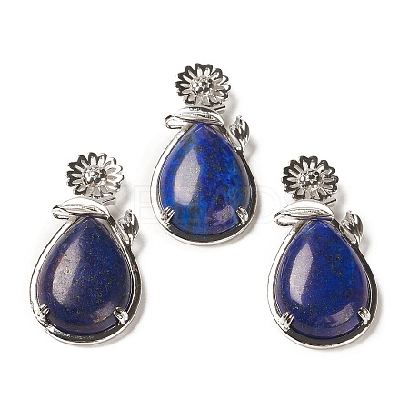 Natural Lapis Lazuli Pendants G-A031-02P-08-1
