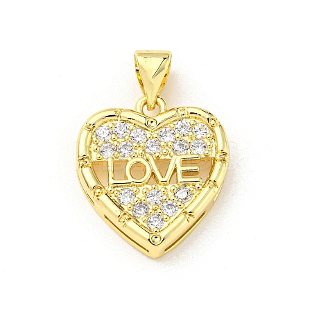 Brass with Cubic Zirconia Pendants FIND-Z023-01A-1