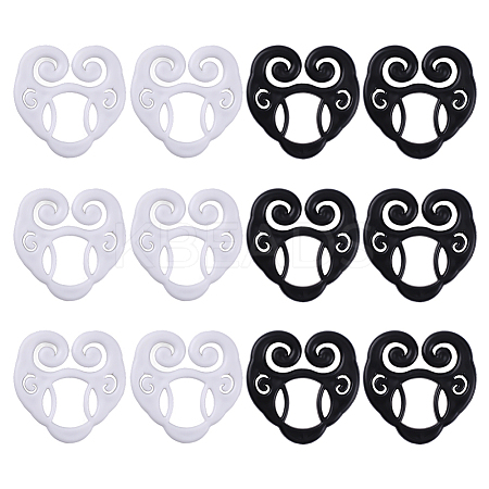 12Pcs 2 Colors Plastic Shirt Cinch Clip for Women Clothing KY-ME0001-06-1