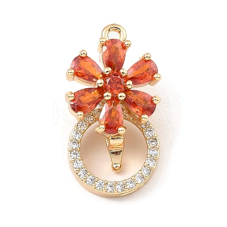 Brass with Cubic Zirconia Fold Over Clasps LS-KK-G484-01B-G-1
