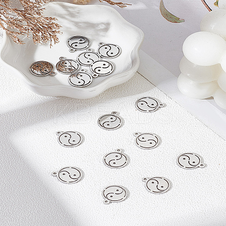 16Pcs 304 Stainless Steel Charms STAS-LP0003-22-1