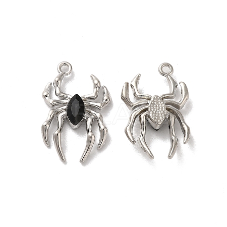 Glass Spider Pendant PALLOY-K001-067P-03-1