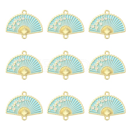 15Pcs Alloy Enamel Links Connectors ENAM-YW0006-18B-1