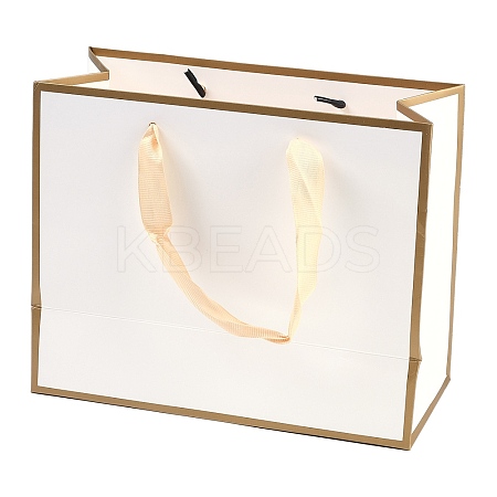 Rectangle Paper Bags with Rope Handles LS-CARB-L011-02B-01-1