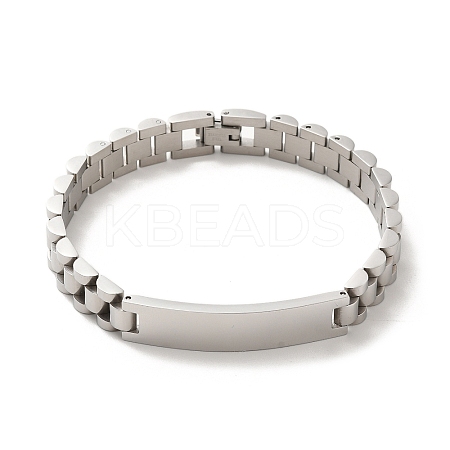 304 Stainless Steel Bracelets BJEW-I129-I-P-1