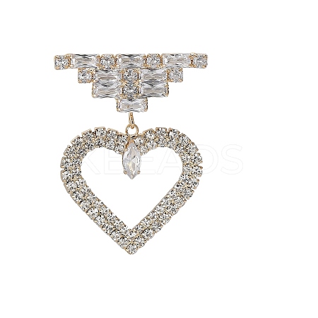 Alloy Rhinestone Brooch for Backpack Clothes PW-WG41184-02-1