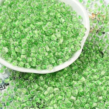 Transparent Inside Colours Glass Seed Beads SEED-A032-04C-1