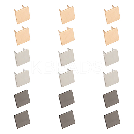 WADORN 18 Sets 3 Colors Zinc Alloy Bag Decorative Clasps FIND-WR0008-58-1