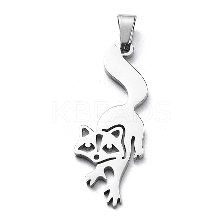 Non-Tarnish 304 Stainless Steel Pendants STAS-D036-12P-1