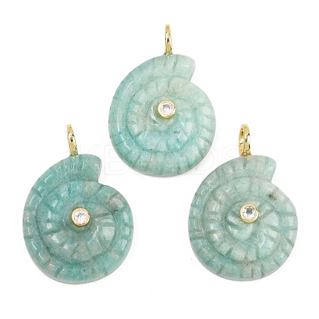 Natural Amazonite Pendants X-G-H353-02G-08-1