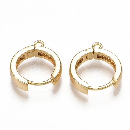Brass Huggie Hoop Earring Findings LS-X-KK-S350-069G-1