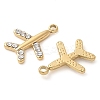 Ion Plating(IP) 304 Stainless Steel with Rhinestone Charms STAS-Q345-12G-2